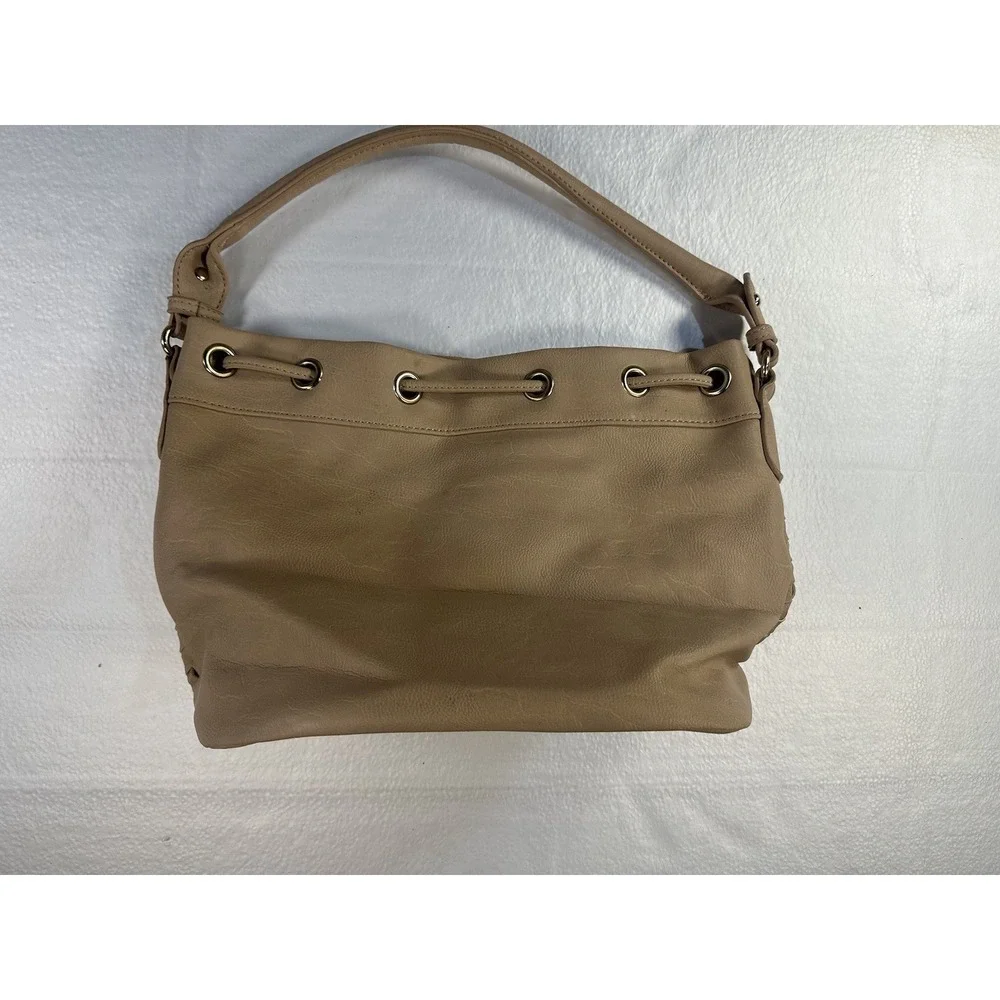 Tan Faux Leather‎ Purse NOATD Handbag - Very Nice Great Condition